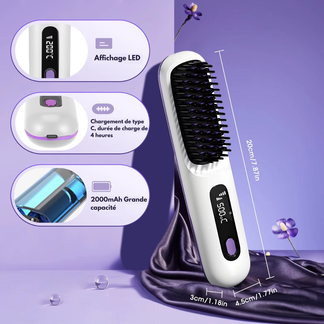 Brosse pour lisseurs de cheveux | VelmoLisse™