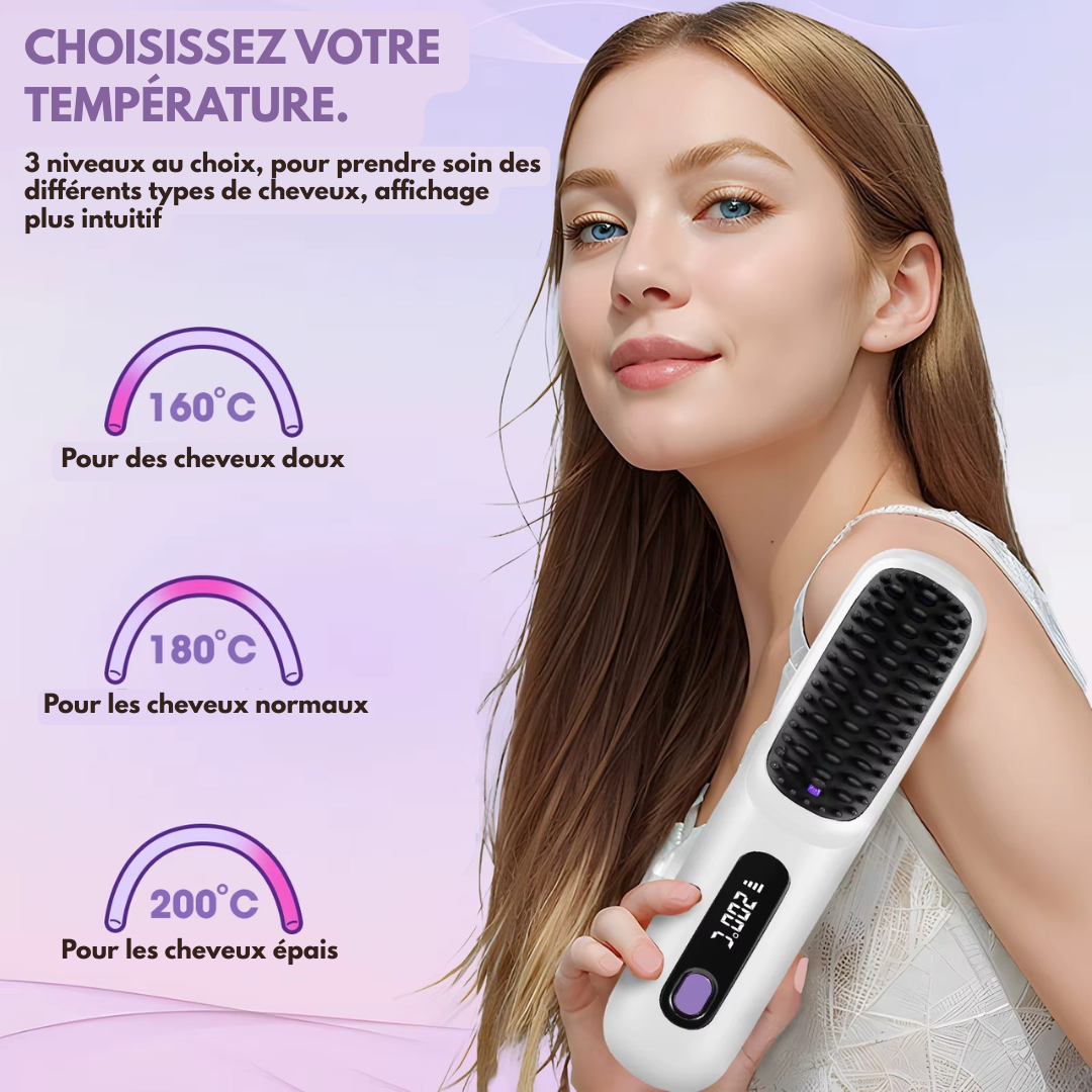 Brosse pour lisseurs de cheveux | VelmoLisse™