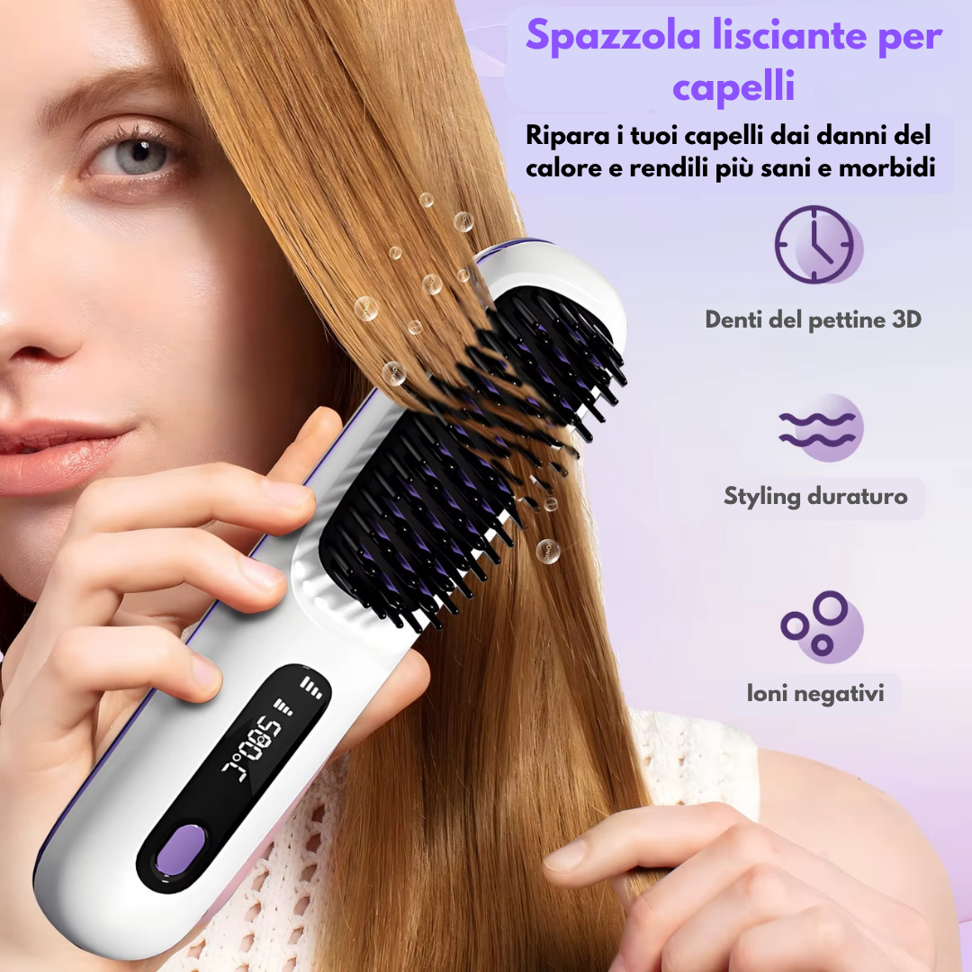 VelmoLisse™ | Spazzola lisciante per capelli