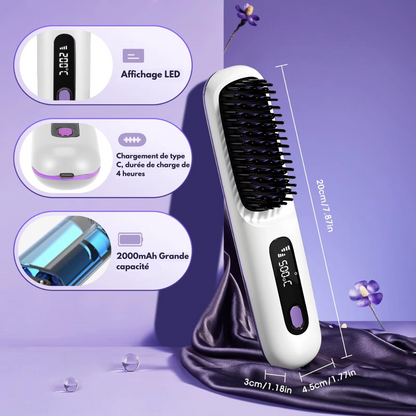 Brosse pour lisseurs de cheveux | VelmoLisse™