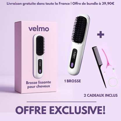 Brosse pour lisseurs de cheveux | VelmoLisse™